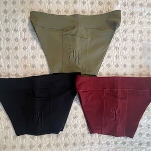 JekyllHyde Apparel 3 inch workout shorts.